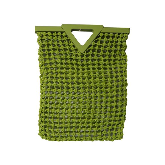 Bottega Veneta Handbags - Bottega Veneta Point Macramé Tote in Chartreuse Rubber